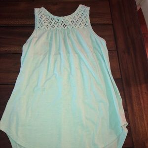 mint green pretty girl’s tank